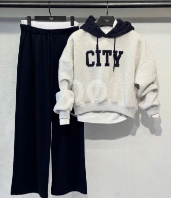 Clothes, Footwear & Accessories in Sour - أطقم هودي سيتي العصرية بمقاسات متنوعة - عرض خاص | Trendy City Hoodie Sets - Special Sale