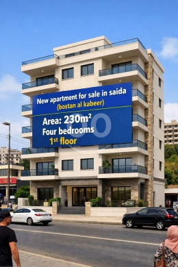 Apartments for sale in Corniche El Baher - شقة 4 نوم 230م² قرب الكورنيش البحري في صيدا منطقة البستان الكبير