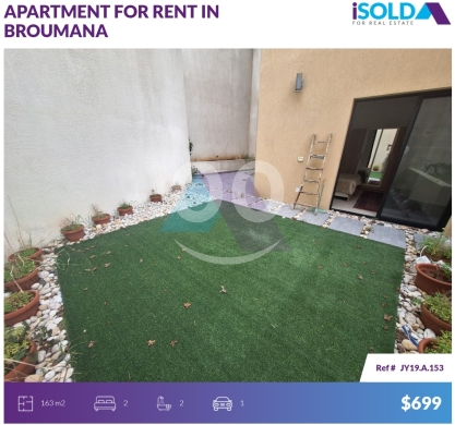 Apartments for rent in Broumana - Furnished 2 bed apartment+garden 4rent in Ouyoun Broumana- عيون برماناJY19A153