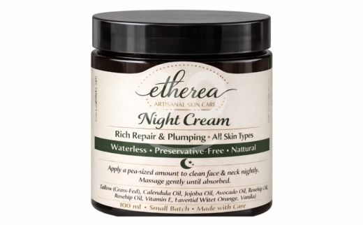 Health & Beauty in Biaqout - كريم إيثيريا الليلي لترميم وشد البشرة 100 جرام | 100g Etherea Night Cream for Repair & Plumping