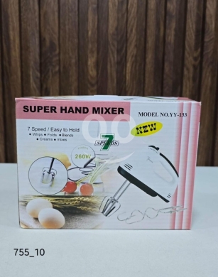 Kitchen appliances in Saida - خفاقة وعجانة كهربائية سوبر هاند ميكسر مع ملحقات | Super Hand Mixer with Whisk & Hook Attachments