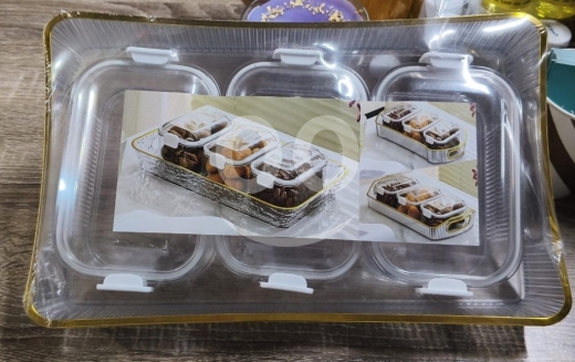 Kitchen in Saida - طقم موالح بلاكسي 4 قطع مع صينية تقديم | 4-Piece Plaxi Snack Set with Serving Tray