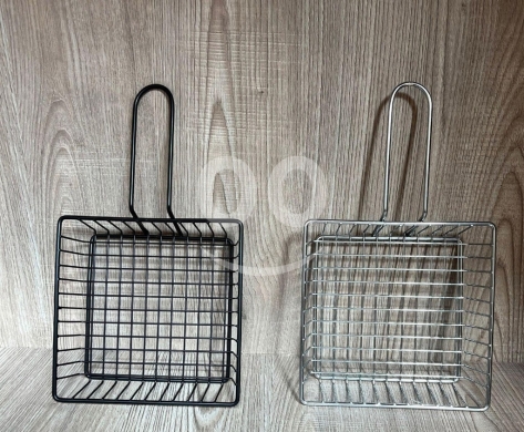 Kitchen in Saida - سلة تقديم طعام معدنية متعددة الاستخدامات 15&times;15 سم | 15x15cm Multi-use Food Serving Basket