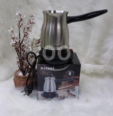 Kitchen appliances in Saida - ركوة قهوة كهربائية آمتة ستانلس ٥٠٠ مل بقاعدة | Amta Electric Coffee Maker Stainless Steel 500m