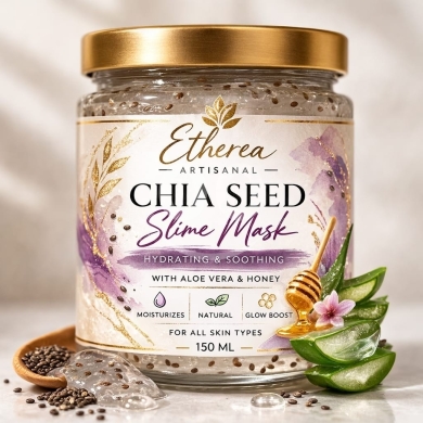 Health & Beauty in Biaqout - ماسك بذور الشيا الجيلاتيني "Chia Seed Slime Mask" لترطيب ونضارة البشرة - 12$ | Etherea Chia Seed Sli