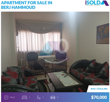 Apartments for sale in Borj Hammoud - Fully Renovated 2bedroom apartment 4sale in Nabaa شقة للبيع في النبعةCT24A404