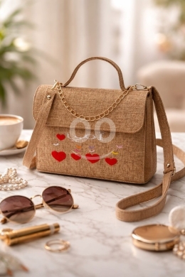 حقيبة يد نسائية "ست الحبايب" مطرزة يدوياً هدية مثالية |Handcrafted "Set El Habayeb" Embro… — 8
