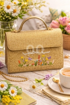 حقيبة يد نسائية "ست الحبايب" مطرزة يدوياً هدية مثالية |Handcrafted "Set El Habayeb" Embroidered Hand