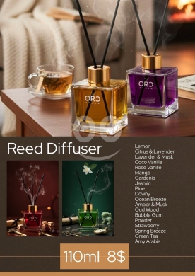 Maison & Jardin dans Aley - معطر أعواد فاخر أورو 110 مل روائح متنوعة 8$ | Oro Premium Reed Diffuser 110ml Assorted Scents 8$