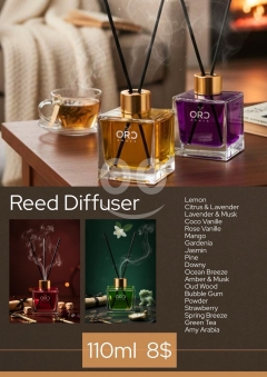 معطر أعواد فاخر أورو 110 مل روائح متنوعة 8$ | Oro Premium Reed Diffuser 110ml Assorted Scents 8$