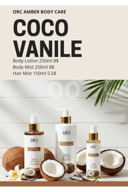 الصحة و الجمال في عاليه - مجموعة كوكو فانيلا للعناية بالجسم: لوشن ومعطر جسم وشعر | Coco Vanille Body Care Set: Lotion & Mist