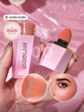 Health & Beauty in Tripoli - أحمر خدود شي جلام السائل درجة Hush Hush | SHEGLAM Liquid Blush Color Bloom - Hush Hush