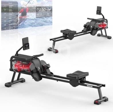 جهاز تجديف نيزي مائي متطور مع بلوتوث وتصميم عمودي | Neezee Water Rowing Machine with Blue… — 6