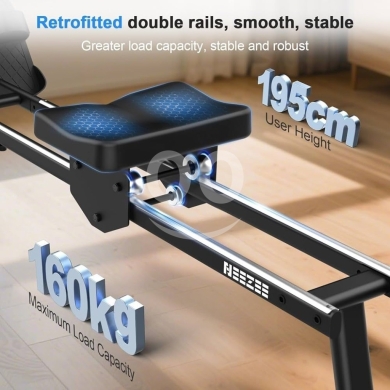 Sports, Leisure & Travel in Mar Elias - جهاز تجديف نيزي مغناطيسي صامت للتمارين المنزلية | Neezee Magnetic Silent Rowing Machine Home Gym