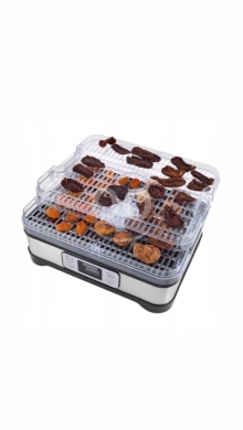 ??HEINRICH´S Vegetable And Fruit Food Dehydrator (HDR 8502) Grey (250W)-جفافة فواكه — 3