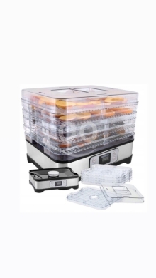 ??HEINRICH´S Vegetable And Fruit Food Dehydrator (HDR 8502) Grey (250W)-جفافة فواكه — 8