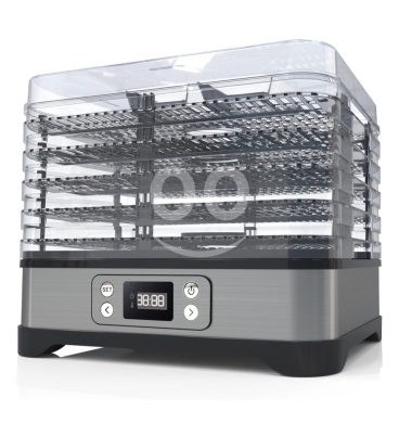 ??HEINRICH´S Vegetable And Fruit Food Dehydrator (HDR 8502) Grey (250W)-جفافة فواكه — 5