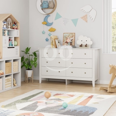 خزانة أدراج إيكيا بيضاء بـ 6 أدراج بتصميم عصري | IKEA 6-Drawer Dresser White Modern Chest… — 5