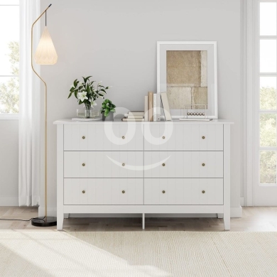 خزانة أدراج إيكيا بيضاء بـ 6 أدراج بتصميم عصري | IKEA 6-Drawer Dresser White Modern Chest… — 3