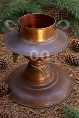 Antiques & Collectibles في البترون - مبخرة نحاس قديمة حجم صغير بتصميم تراثي | Vintage Small Copper Incense Burner Antique