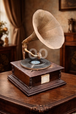 Antiques & Collectibles in Batroun - جراموفون تراثي كلاسيكي مع بوق مزخرف | Vintage Classic Gramophone
