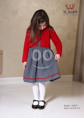 Clothes, Footwear & Accessories in Jeb Jenine - طقم بناتي راقي: فستان كلوش مع جاكيت بوليرو | Elegant Girls&#039; Outfit: Pleated Dress & Bolero Jacket