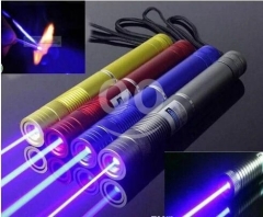 مؤشر ليزر أزرق حارق عالي الطاقة ومتعدد الألوان | High-Power Burning Blue Laser Pointer
