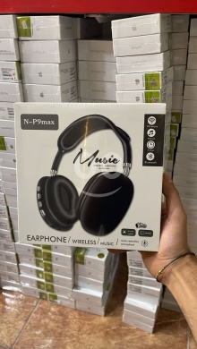 Mobile accessories in Mejdlaya - سماعات الرأس اللاسلكية بتصميم عصري | N-P9max Wireless Headphones with Noise-Reduction Technology