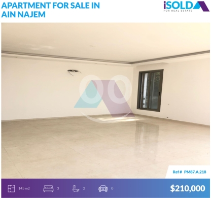 Apartments for sale in Ain Najem - 2 bedroom apartment+mountain view 4sale in Ain Najem - عين نجمPM87A218
