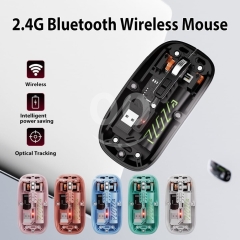 Crystal Wireless Mouse Rechargeable