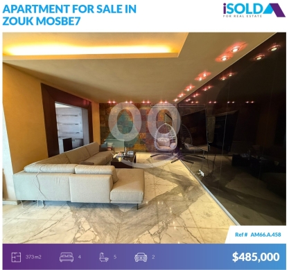 Apartments for sale in Zouk Mosbeh - Furnished 340m2 apartment+terrace 4sale in Zouk mosbeh - زوق مصبحAM66A458