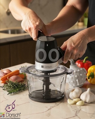 Kitchen appliances in Beirut City - فرامة دورش الكهربائية السريعة - فرم ناعم بضغطة واحدة | Dorsch Electric Food Chopper - Fine Chopping