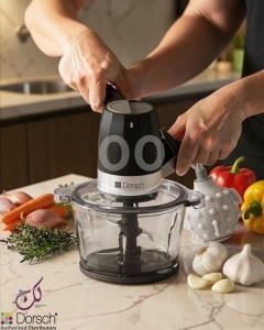 فرامة دورش الكهربائية السريعة - فرم ناعم بضغطة واحدة | Dorsch Electric Food Chopper - Fine Chopping