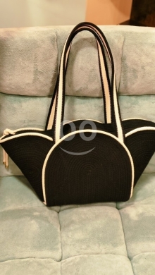حقيبة يد قطنية يدوية الصنع مقاس كبير - 45 دولار | Large Handmade Cotton Rope Tote Bag wit… — 2