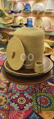 مطبخ في المينا - طقم غطاء غالون مياه من حبال الخيش الطبيعي - 3 قطع | 3-Piece Natural Jute Water Gallon Cover Set - $3