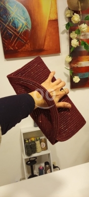 Clothes, Footwear & Accessories in Mina - حقيبة يد (كلاتش) قطنية يدوية الصنع - 25 دولار | Handmade Cotton Rope Clutch Bag - $25