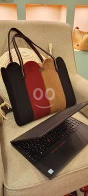 Clothes, Footwear & Accessories in Mina - حقيبة لابتوب قطنية يدوية الصنع - 45 دولار | Handmade Cotton Rope Laptop Bag - $45