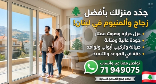 اصلاح المنازل في عين مريسه - تصليح وتركيب ألمنيوم وزجاج - أبواب ونوافذ - صيانة شاملة ️