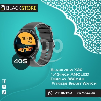 Smart Watches في طرابلس - ساعة Blackview X20 الذكية: شاشة AMOLED وتصميم كلاسيكي فاخر | Blackview X20 Smartwatch