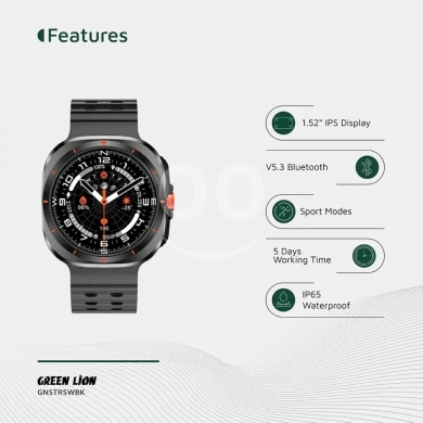 Green lion smart watch — 2