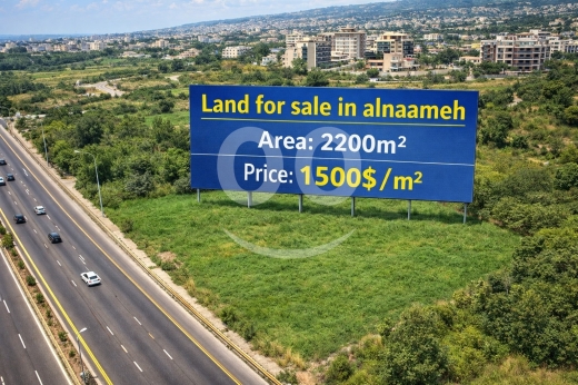 Lands for sale in Damour - أرض مميزة في الناعمة باتجاه الطلعة على الجنوب على الطريق العام مباشرة