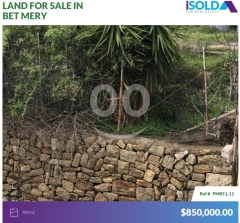 700m2 land+prime location 4sale in Beit Mery - أرض للبيع في بيت مريPM87L11