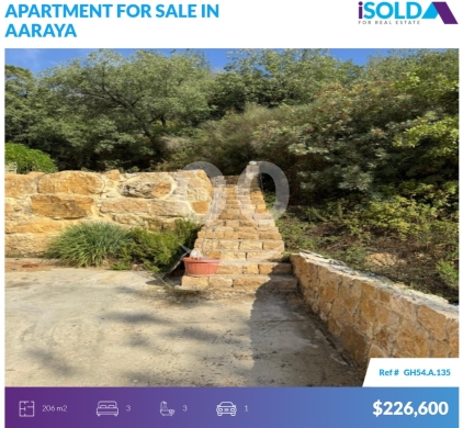 Apartments for sale in Araya - 206m2 apartment+mountain view 4sale in Aaraya - Chwit - عاريا - شويتGH54A135