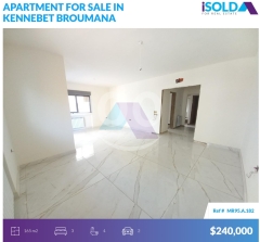 Luxurious 165m2 apartment 4sale in Kennebet Broumana - قنابة برماناMR95A182