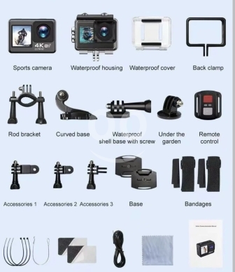 كاميرا أكشن جو برو مع مجموعة إكسسوارات كاملة لتوثيق مغامراتك | Action Camera Go-Pro with … — 2