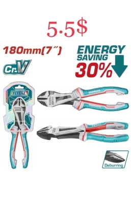 أدوات ومعدات منزلية في طرابلس - قطاعة أسلاك 7 إنش من TOTAL بسعر 5.5$ | TOTAL 7" Diagonal Cutting Pliers for 5.5$