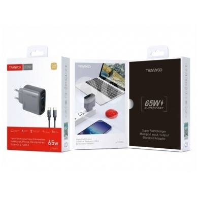 Other Mobile Phones & Accessories in Bouchrieh - TRANYOO 65W GaN Charger 3 Port USB-C PD PPS Fast Charging Adapter