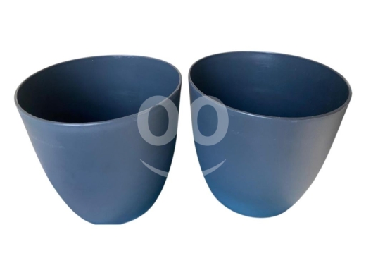 Maison & Jardin dans Rafide - جوار زريعة دائري غمق 16 سم لون كحلي | Navy Round Plant Pot 16cm Depth
