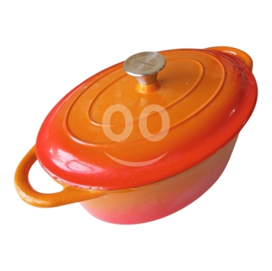 Other home furniture dans Rafide - طنجرة سيلفر كريست بيضاوية لون برتقالي | Silver Crest Oval Pot Orange Large