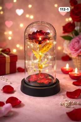Other electronics in Loussiya - وردة مضيئة داخل قبة زجاجية "Beauty and the Beast" طول 25 سم | Enchanted Forever Rose in Glass Dome